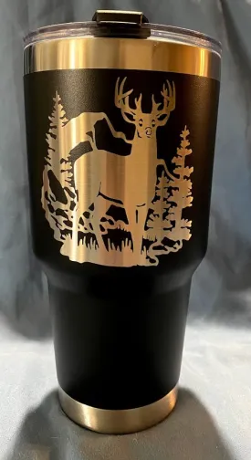 30oz Deer Tumbler Design Only