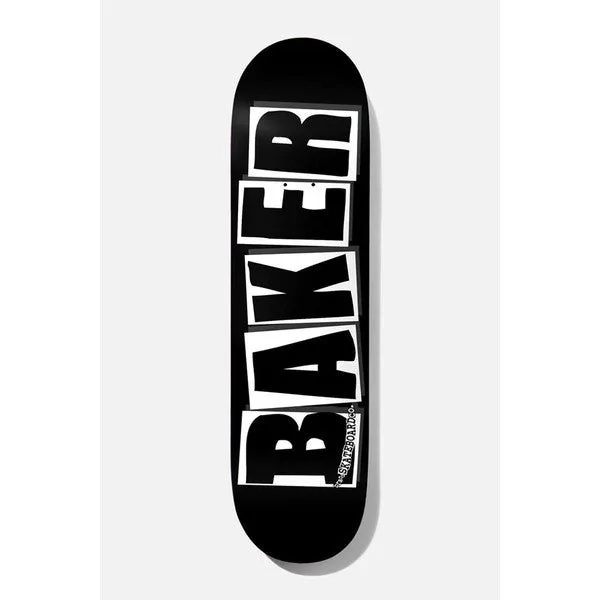 Baker Skateboards Brand Logo Deck 8.475" Black - White