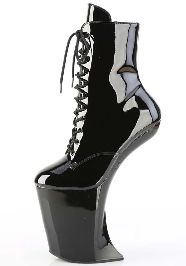 BEWITCHED-1020 [Blk Pat] | PLATFORM BOOTS [PREORDER]