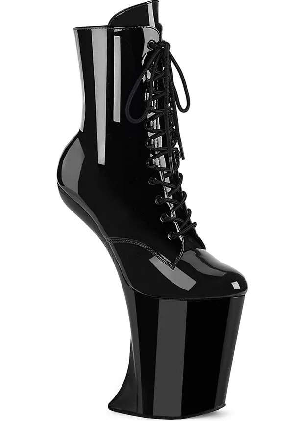 BEWITCHED-1020 [Blk Pat] | PLATFORM BOOTS [PREORDER]