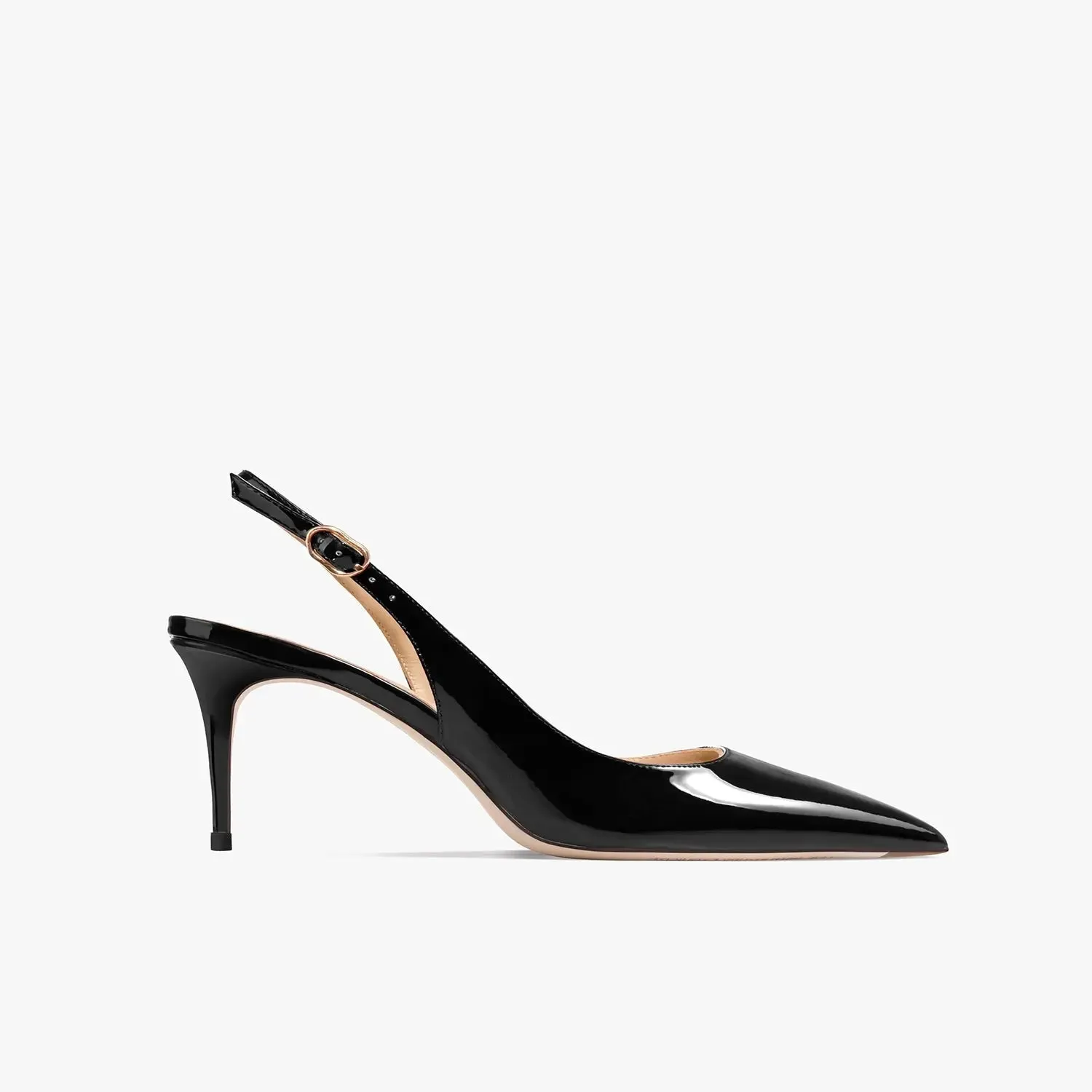 Colletta Black Slingback Sandals