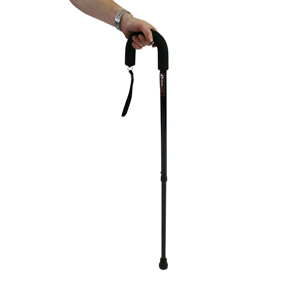 Crook Handle Black Walking Stick