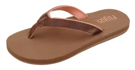 Flojos Womens Colette Select Tan Coral