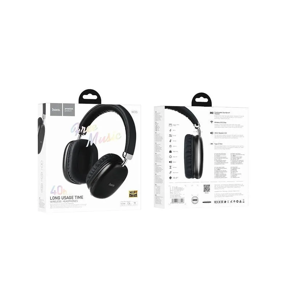 HOCO W35 Wireless Headphones Black- Brand New