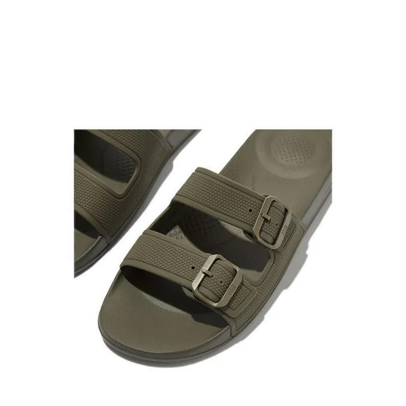 Iqushion Mens Two-Bar Buckle Slides