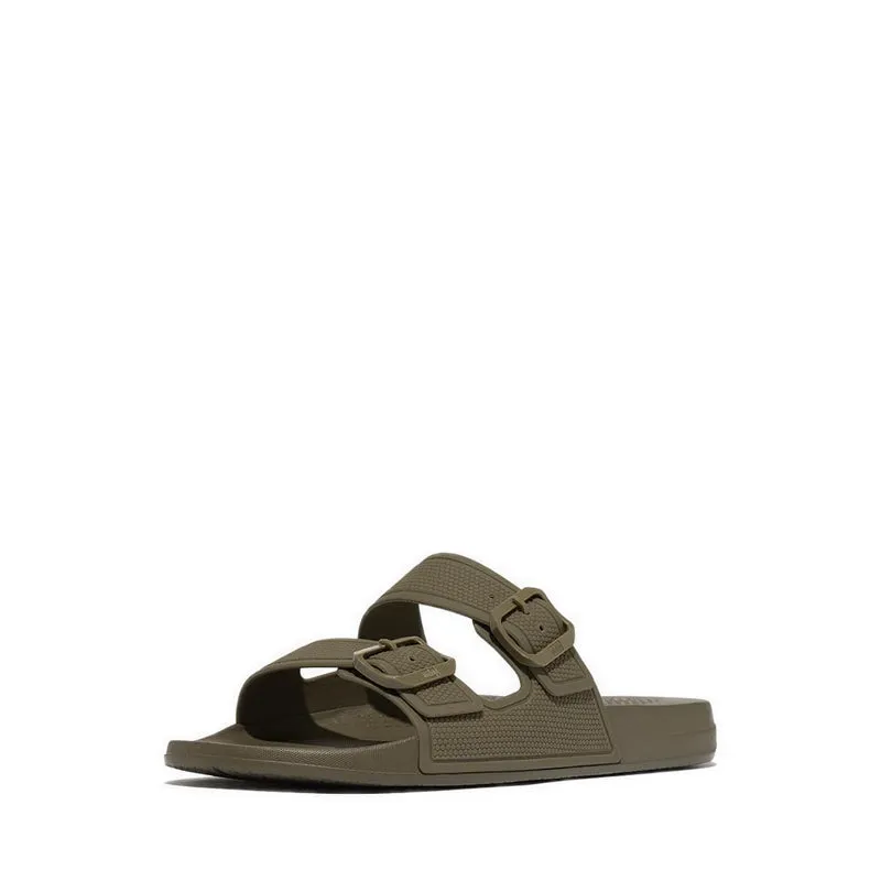 Iqushion Mens Two-Bar Buckle Slides