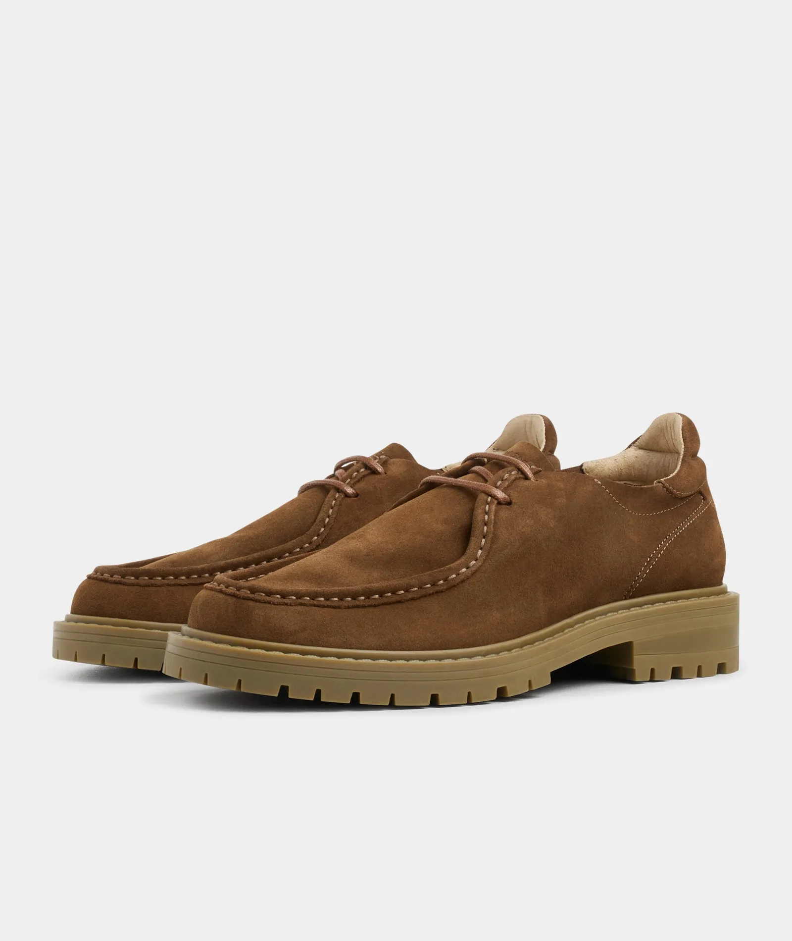 Jaz Low Top - Cognac Suede