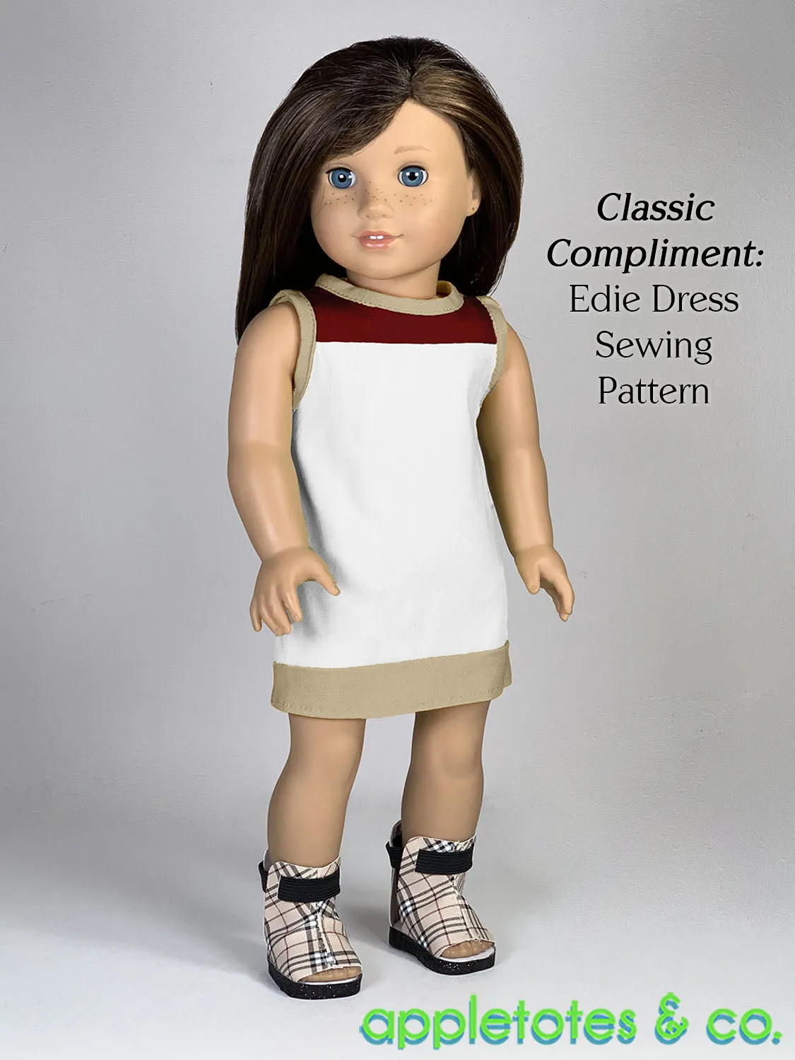 Jordan Sandals 18 Inch Doll Pattern - SVG Files Included