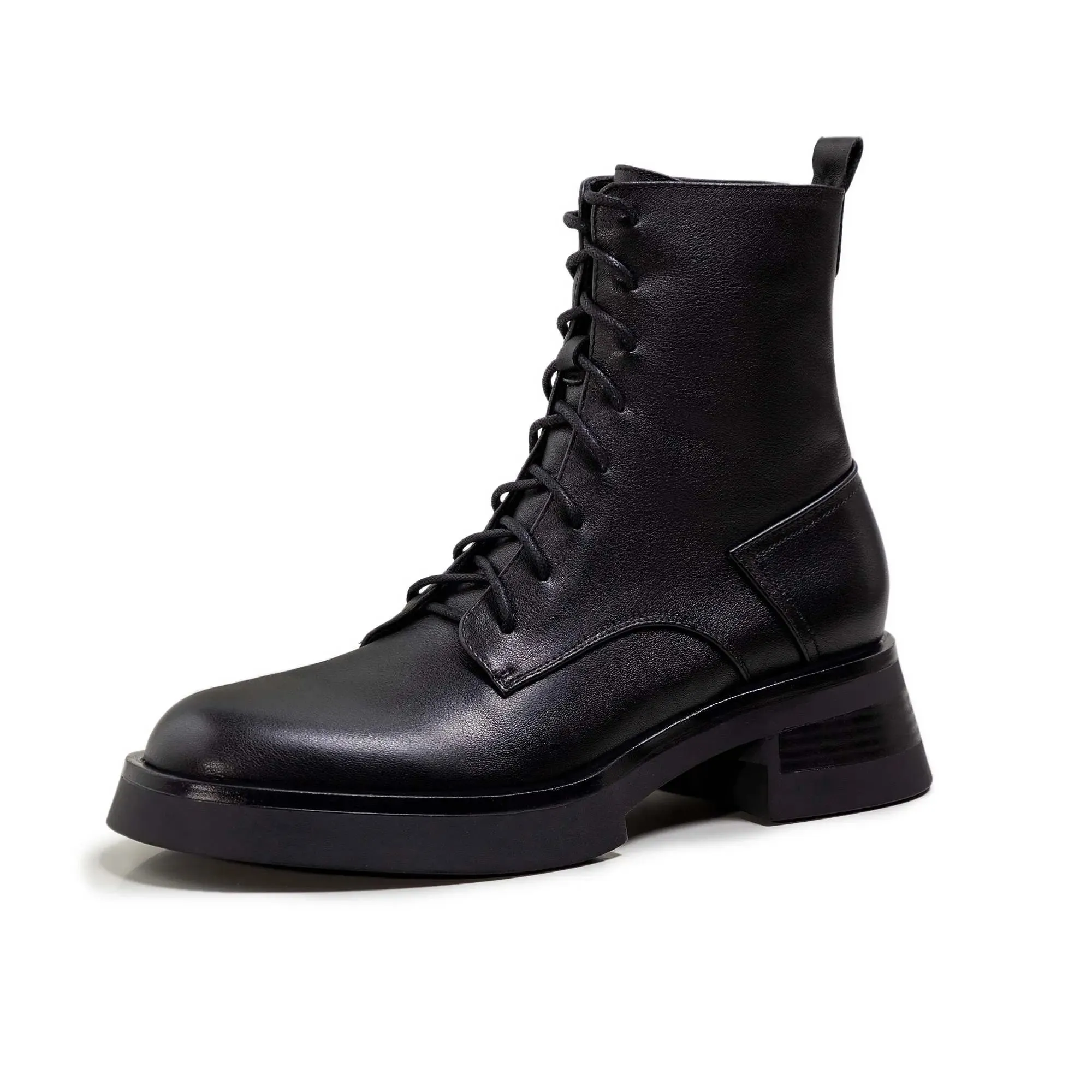 Josie Leather Lace Up Boots