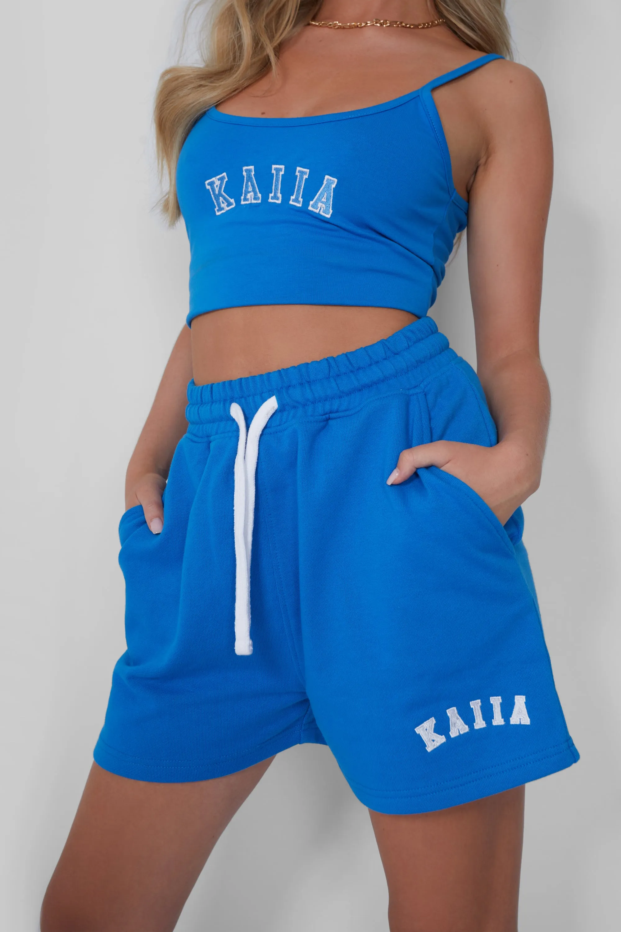 Kaiia Sweat Shorts Cobalt Blue