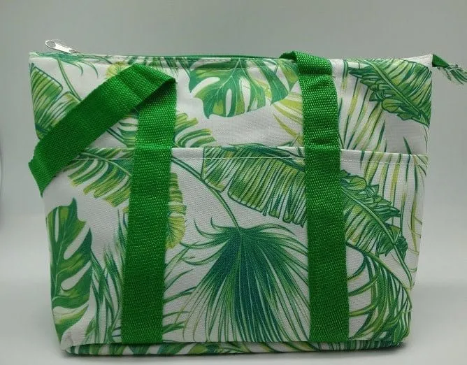 LT15-110 Palm Tree Leaves Lunch Bag/Cooler