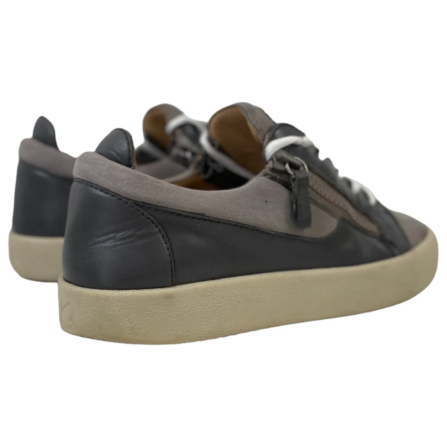 Men's Frankie Suede Low Trainers Grey Size EU 41 / UK 7