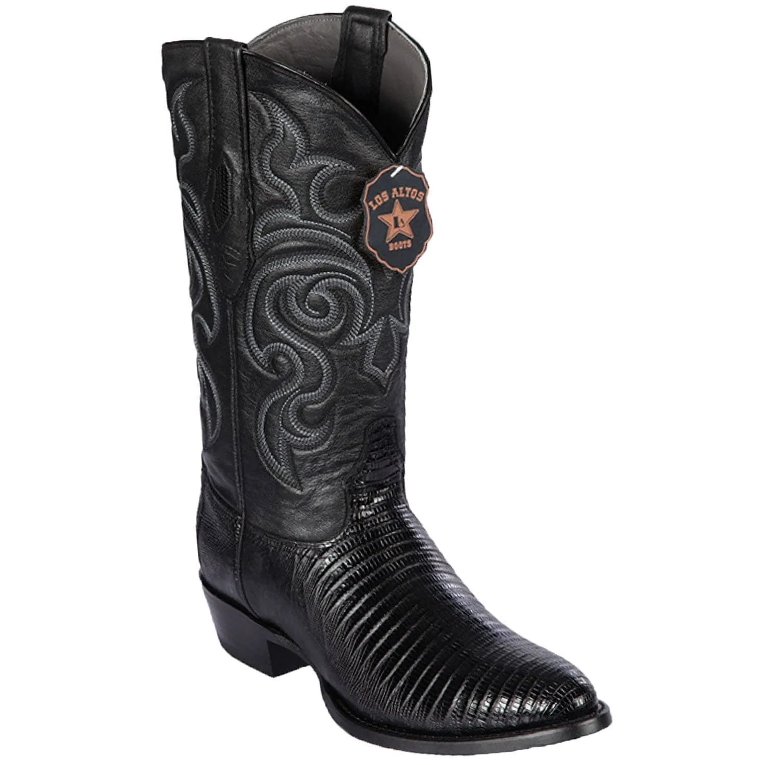 Men's Los Altos Lizard Skin Round Toe Boots 6507