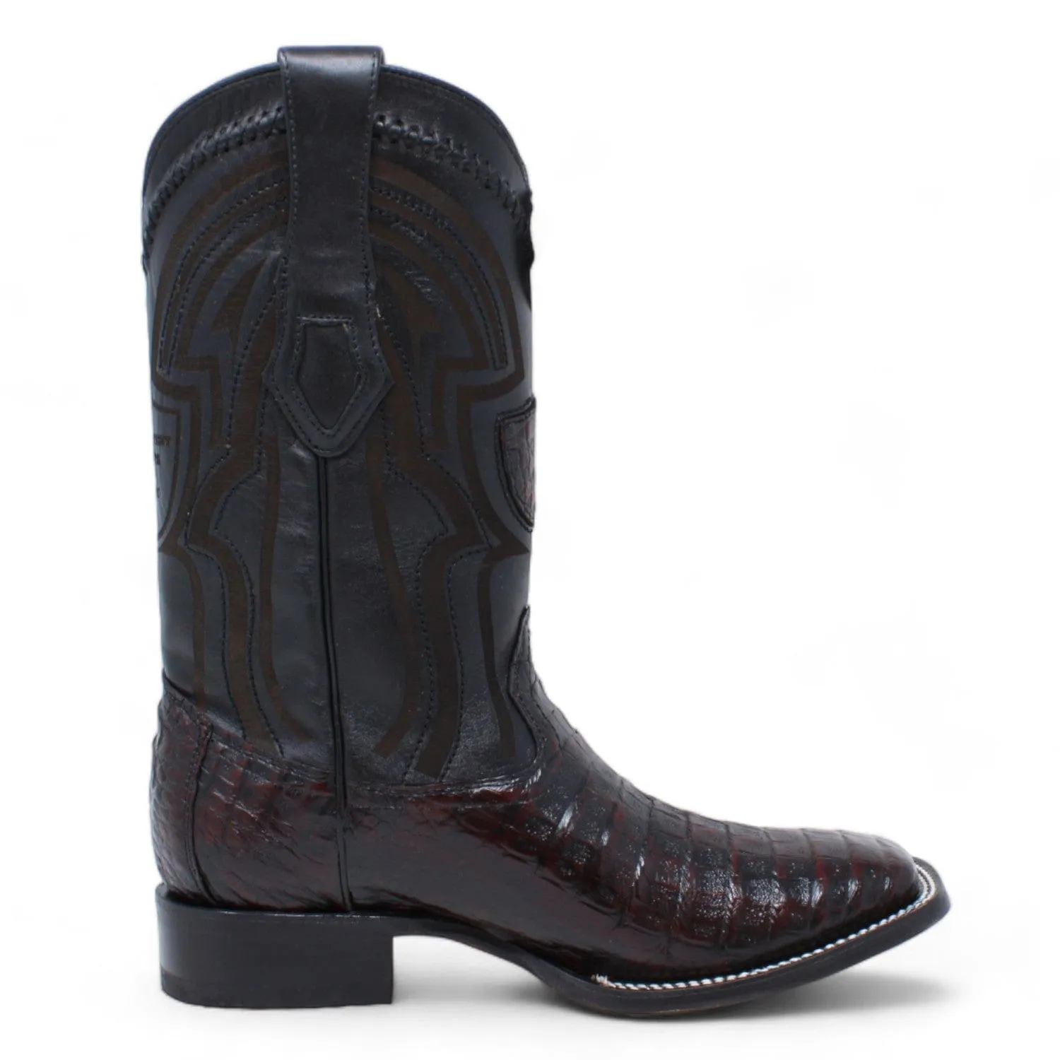 Men's Wild West Caiman Belly Ranch Toe Boot 2824L8218