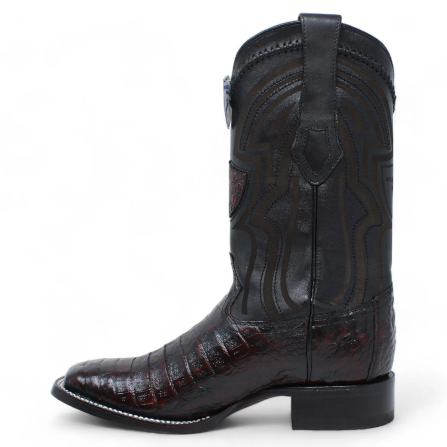 Men's Wild West Caiman Belly Ranch Toe Boot 2824L8218