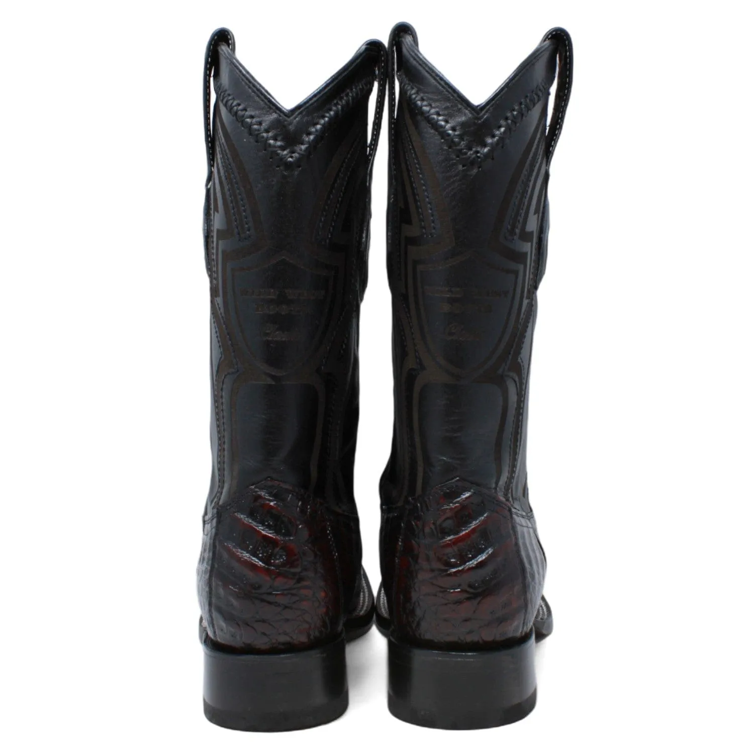 Men's Wild West Caiman Belly Ranch Toe Boot 2824L8218