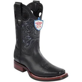 Men's Wild West Genuine Leather Rodeo Toe Boot 28192705