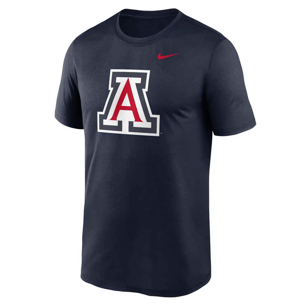 NCAA Arizona Wildcats Nike Primary Legend Logo Red Swoosh T-Shirt