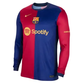 Nike Barcelona 2024/25 Long-Sleeve Stadium Home Jersey