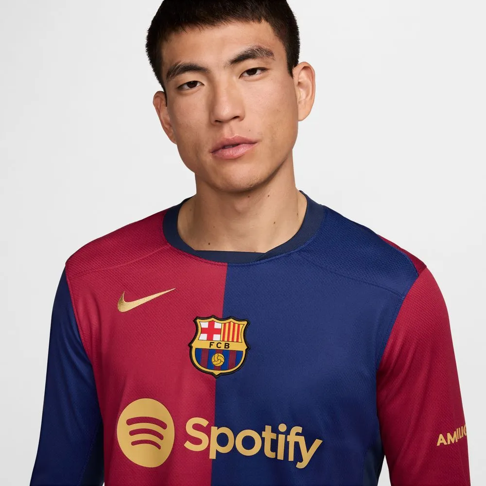 Nike Barcelona 2024/25 Long-Sleeve Stadium Home Jersey