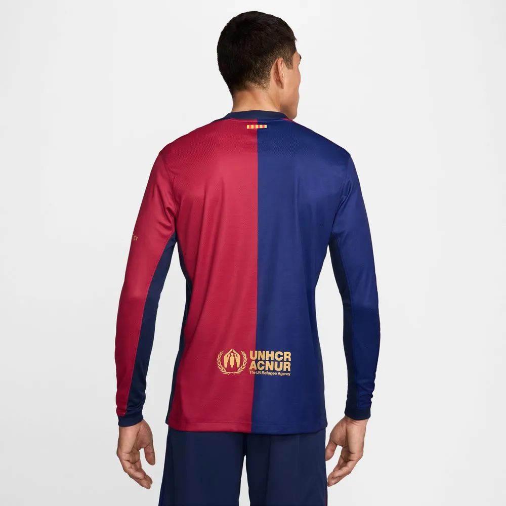 Nike Barcelona 2024/25 Long-Sleeve Stadium Home Jersey