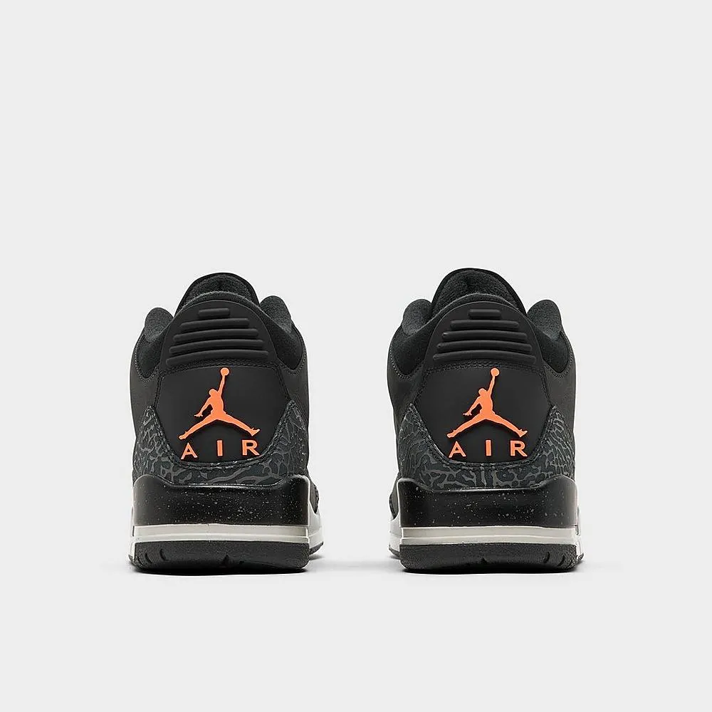 Nike Men's Air Jordan 3 Retro Shoes - Night Stadium / Orange / Black / Pewter / Grey