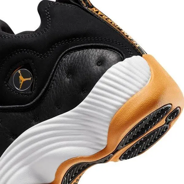 Nike Men's Jordan Jumpman Team II Black Taxi Shoes - Black / Yellow