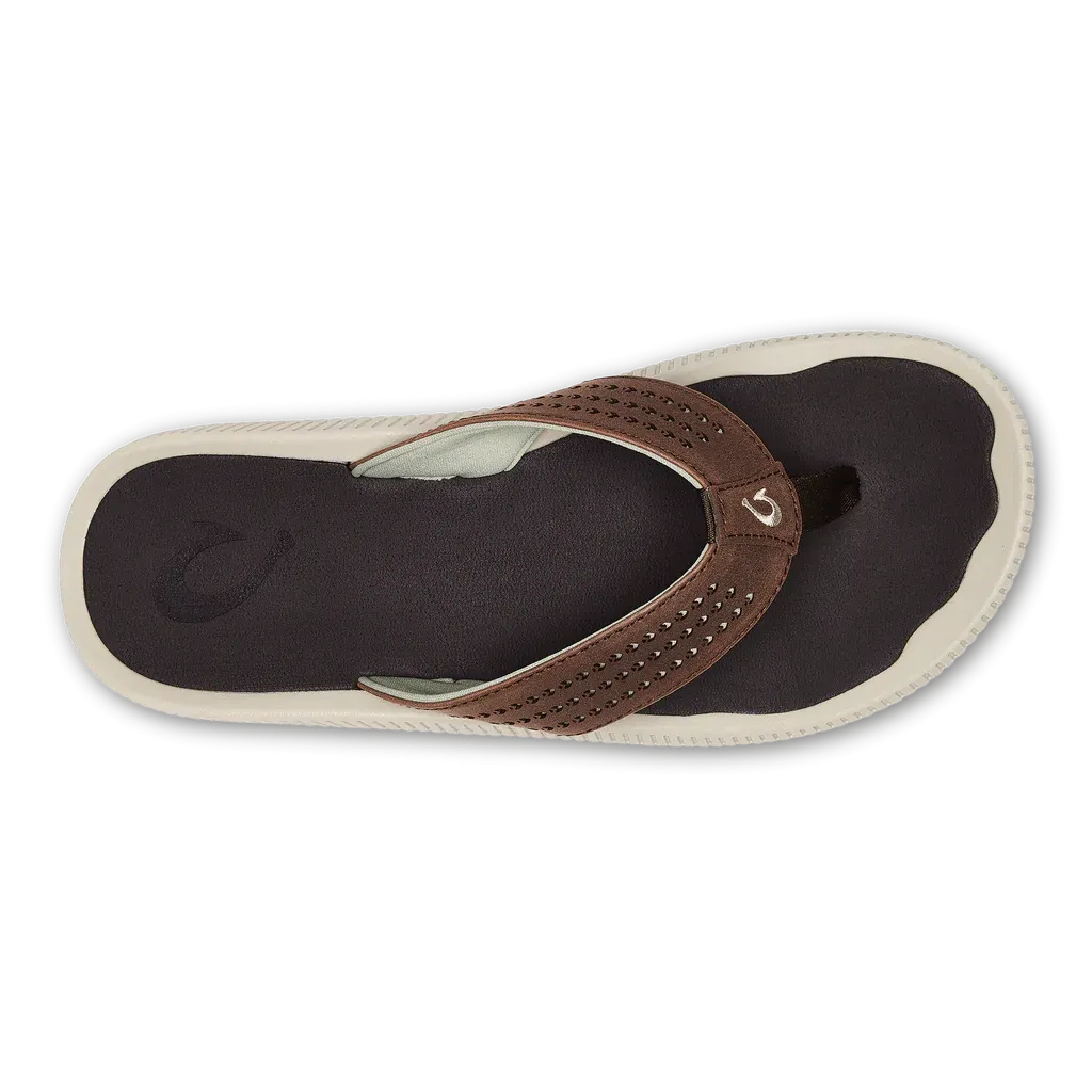 OluKai Ulele Mens Sandals -Dark Wood