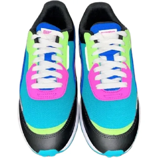 Puma Women's CIty Rider Marble Shoes - Viridian Green / Puma Black / Luminous Pink