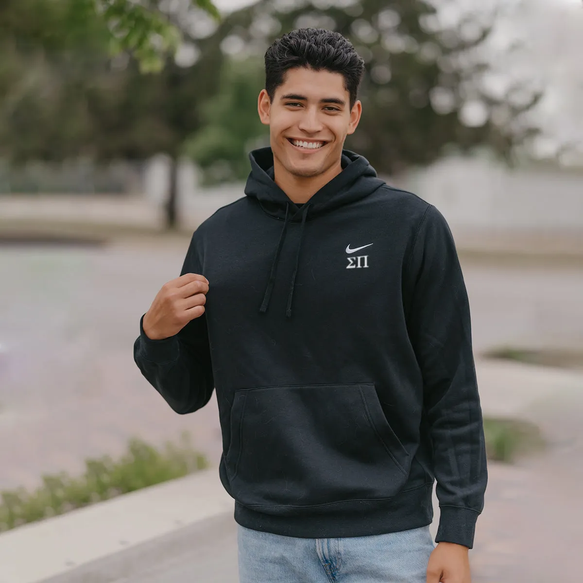 Sigma Pi Nike Embroidered Hoodie