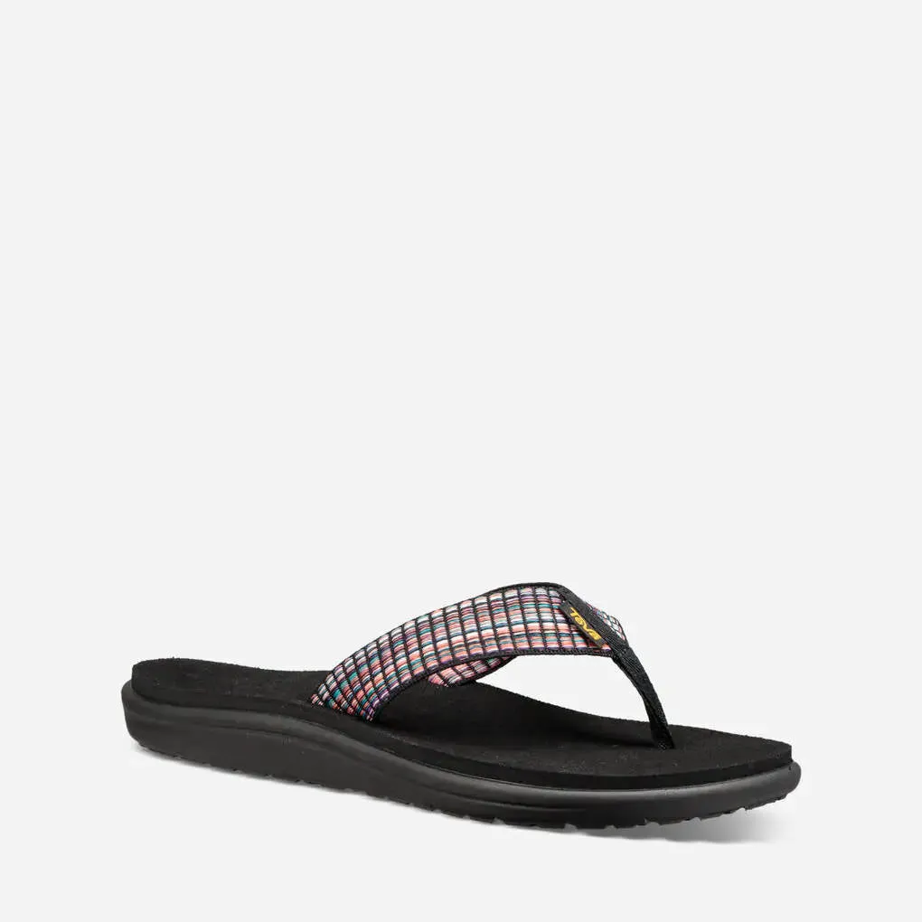 Teva Womens Voya Flip Bar Street Multi Black