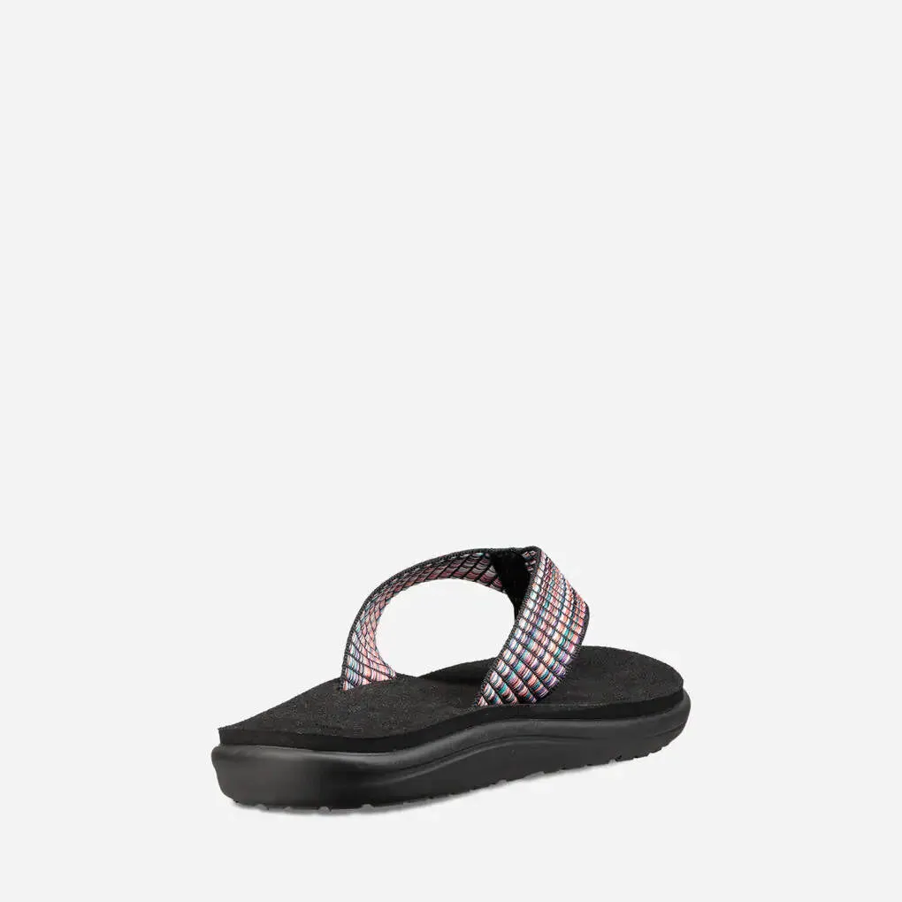 Teva Womens Voya Flip Bar Street Multi Black