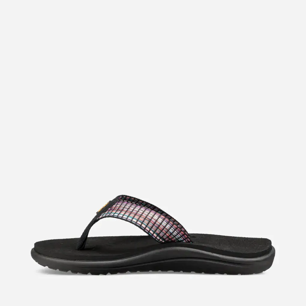 Teva Womens Voya Flip Bar Street Multi Black