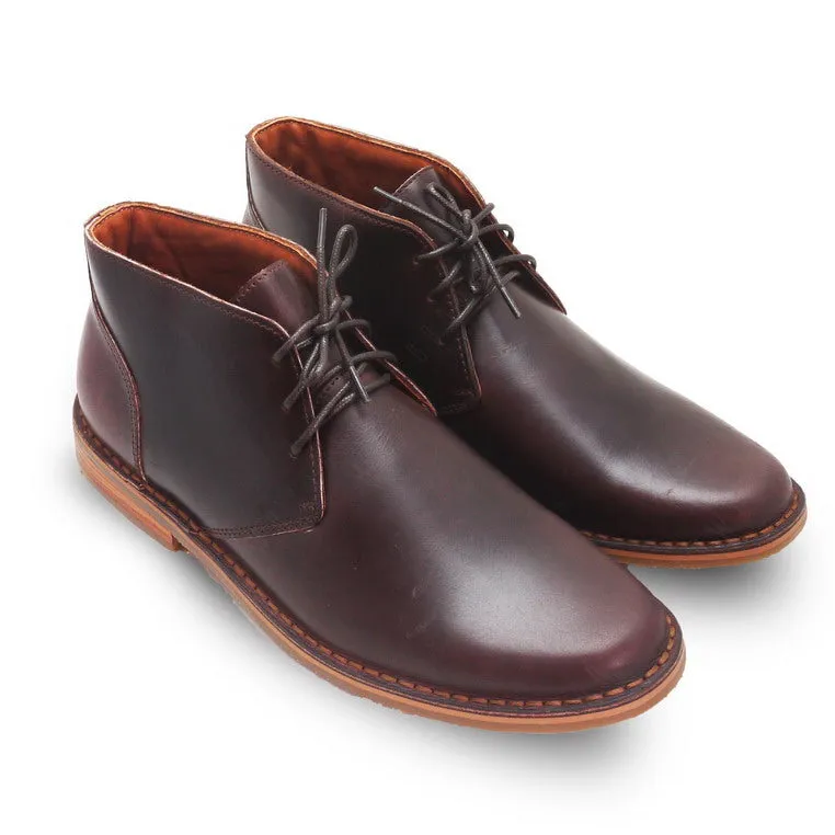 The Carpentry Ankle Boot Oil Leather Brandy Brown