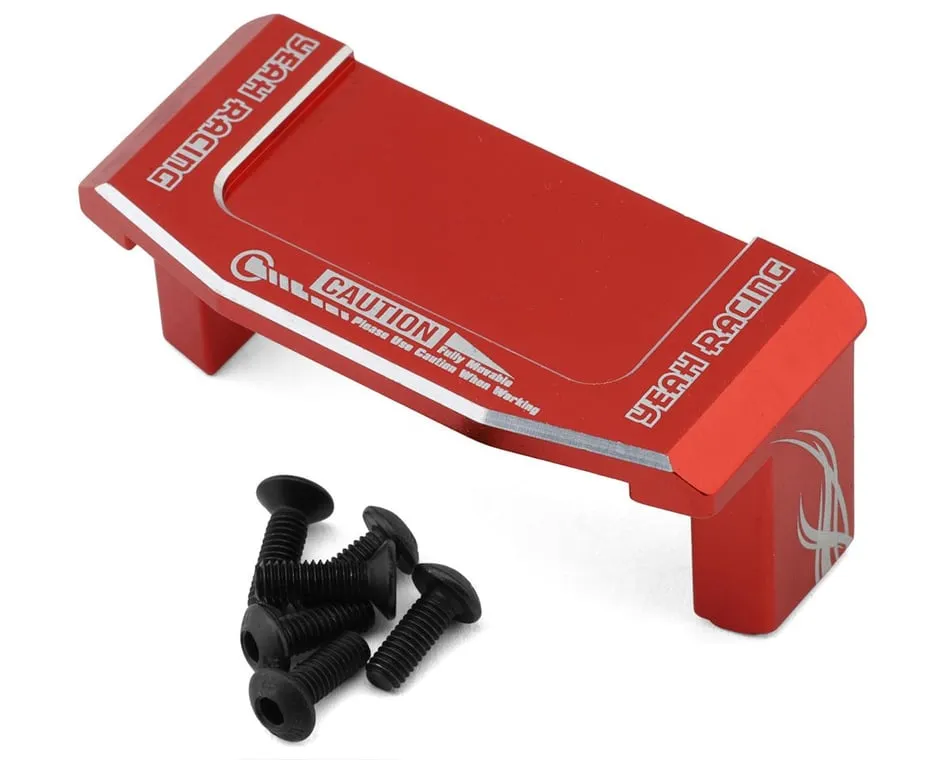 Yeah Racing Aluminum Servo Mount: TT-02 (Red)